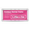1.25m x 3m Outdoor Banner Frame - Outdoor Banner Stand - UK Banner Printing - 1