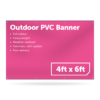 4ft x 6ft Outdoor PVC Banner - Outdoor PVC Banner - UK Banner Printing - 1
